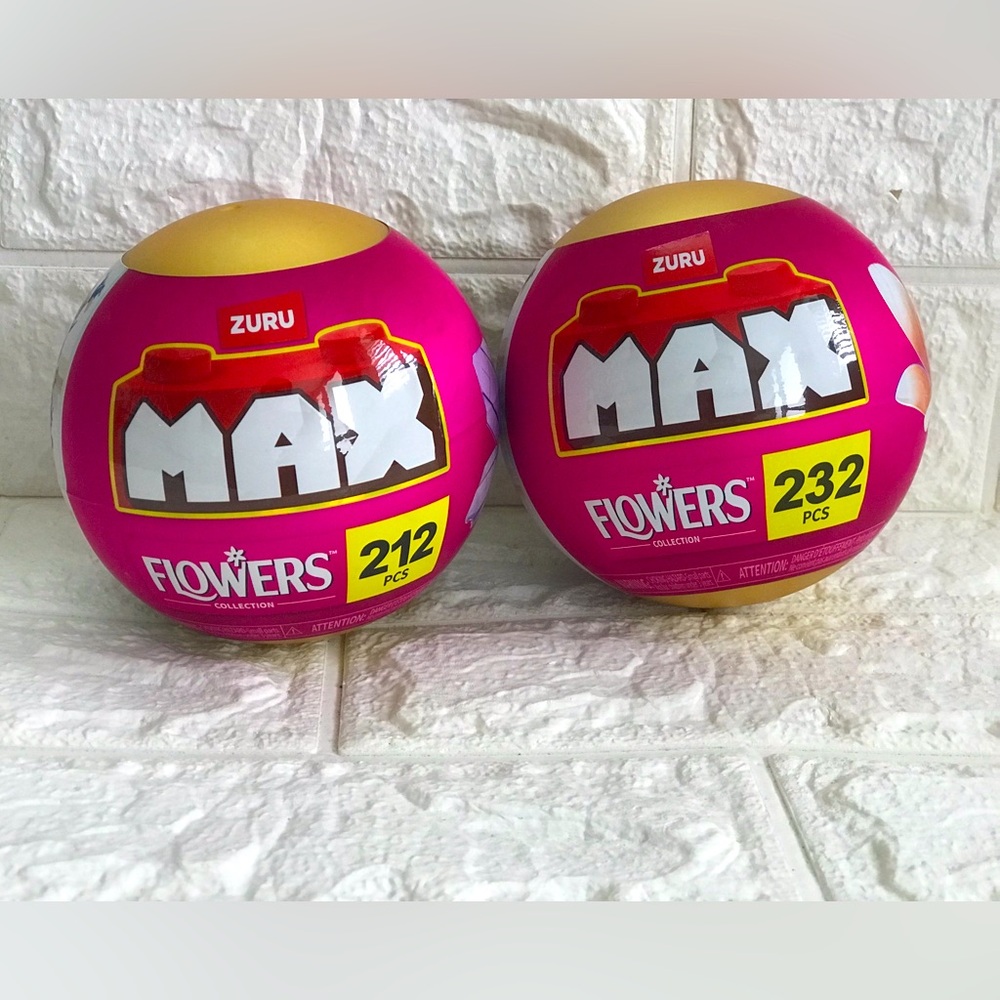 Max Flowers Building Set - Pink and Gold